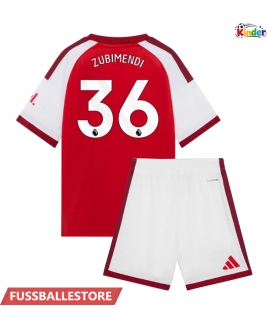 Günstige Arsenal Martin Zubimendi #36 Heimtrikotsatz Kinder 2026-27 Kurzarm (+ Kurze Hosen)